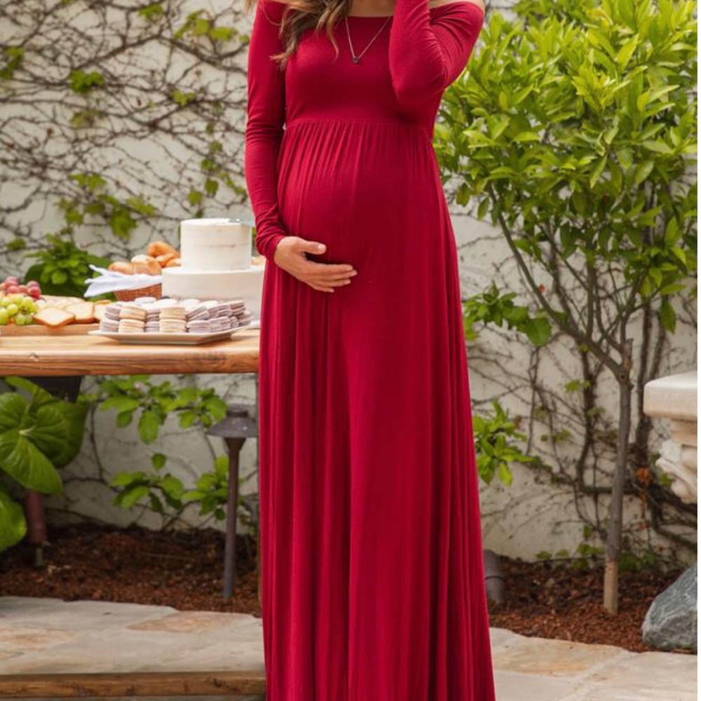 NWT Small pink blush maxi dress maternity